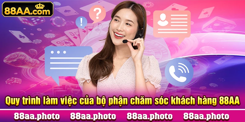 Quy trình làm việc của bộ phận chăm sóc khách hàng 88AA